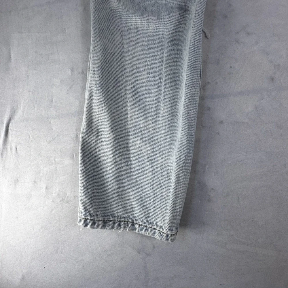 Aeropostale‎ Womens Mom Jeans Light Blue Washed Denim Casual Ripped Distressed 4